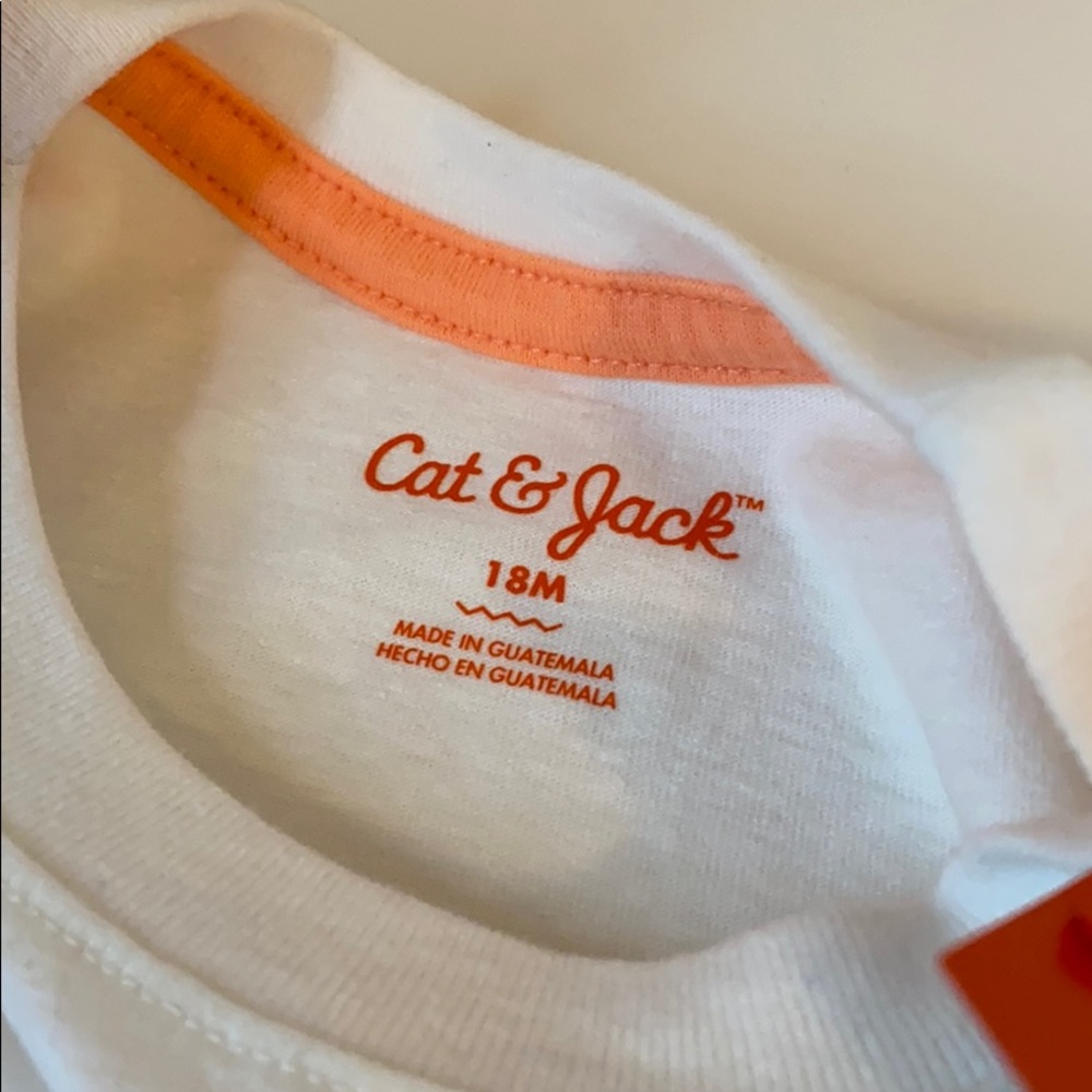 ⭐️ NWT Kids Cat & Jack Striped Tee - Sz 18 Months - Picture 5 of 7